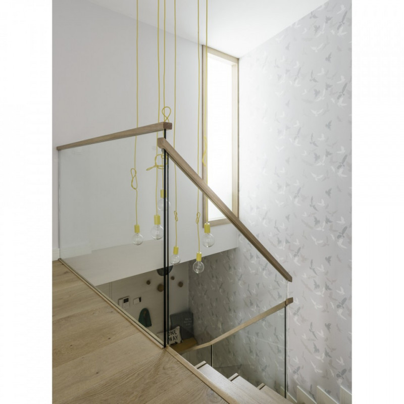 Loft metal line - 01 hiszpańska cytryna lampa wisząca KOLOROWE KABLE