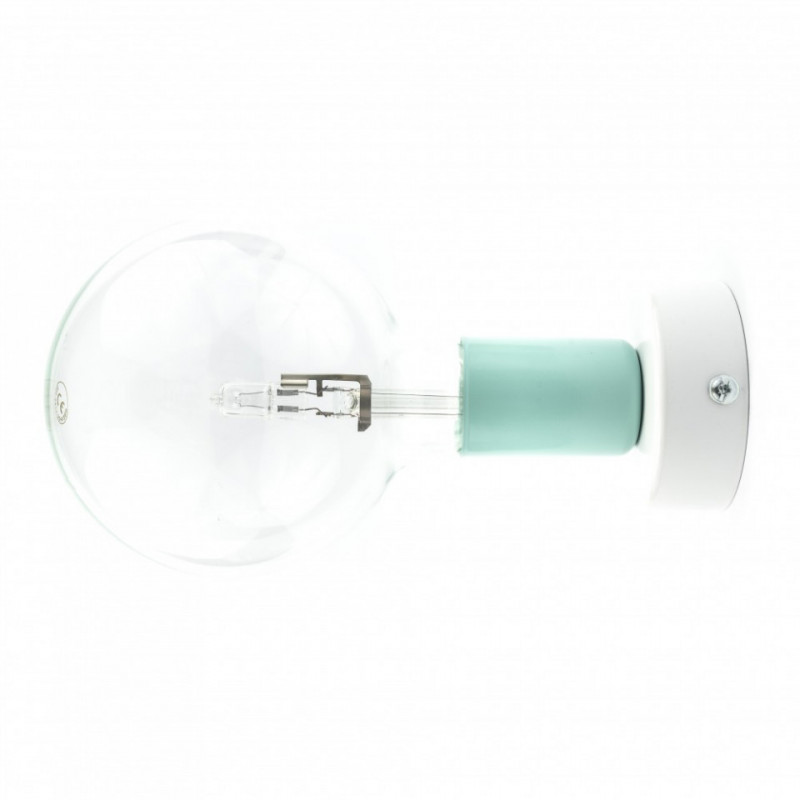 Czarna lampa ścienna Loft Metal Kinkiet KOLOROWE KABLE