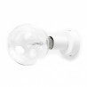 Biała lampa ścienna Loft Metal Kinkiet KOLOROWE KABLE