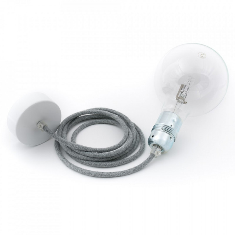 Lampa sufitowa Loft metal zinc lampa wisząca KOLOROWE KABLE