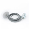 Lampa sufitowa Loft metal zinc lampa wisząca KOLOROWE KABLE