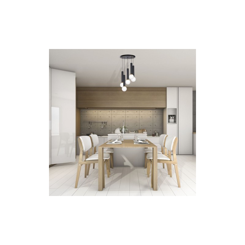 Lampa wisząca AURIS BLACK 5xE14