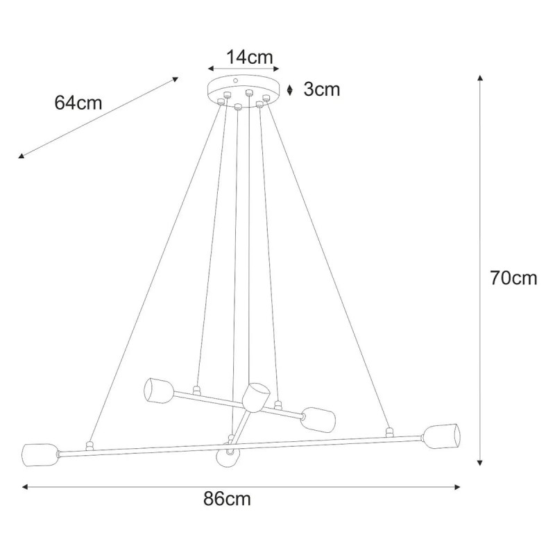 Lampa wisząca K-4391 z serii SITYA WHITE