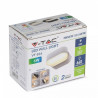 Kinkiet Ścienny V-TAC 6W LED Biały IP65 Obrotowy 350st VT-816 3000K 660lm