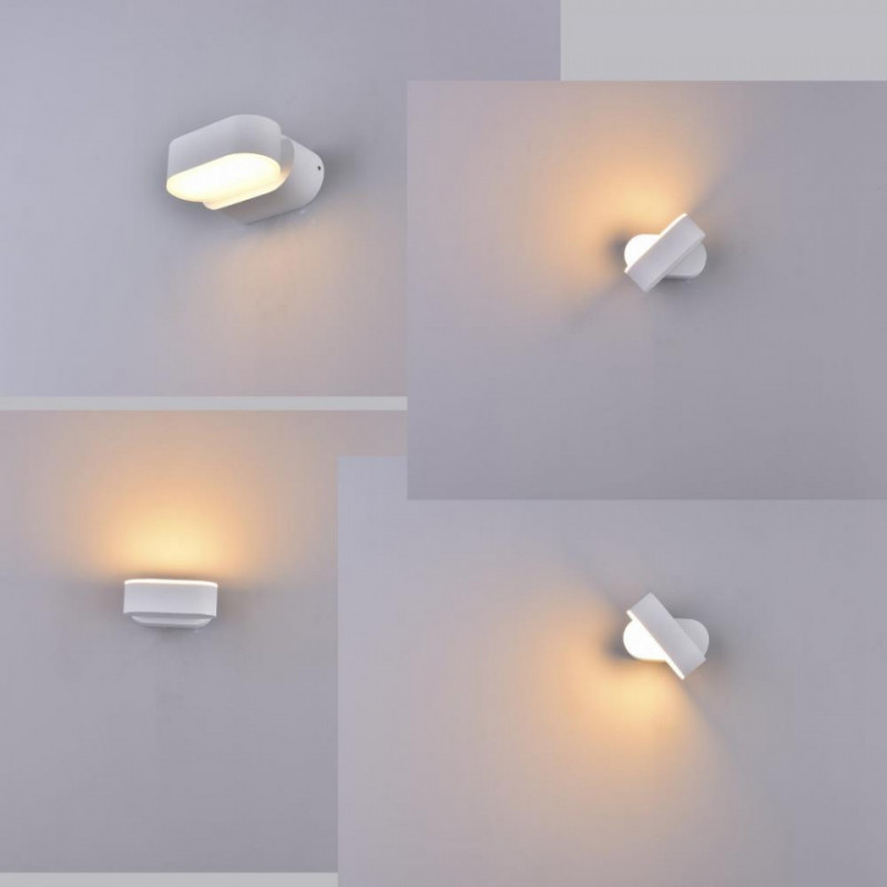 Kinkiet Ścienny V-TAC 6W LED Biały IP65 Obrotowy 350st VT-816 3000K 660lm