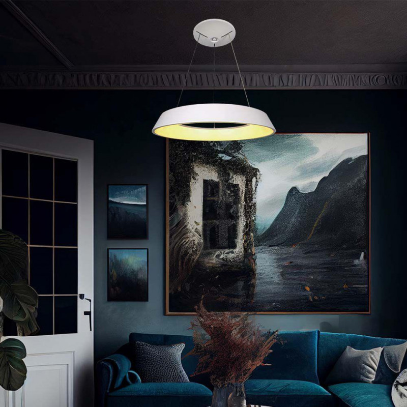 Oprawa Wisząca V-TAC 48W LED TRIAC Biała VT-7755 4000K 5000lm 2 Lata Gwarancji