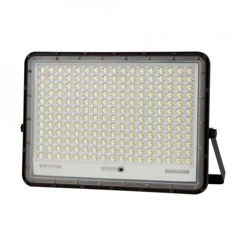 Projektor LED Solarny V-TAC 240W Pilot, AUTO, Timer, IP65 Czarny VT-240W 6400K 2600lm 2 Lata Gwarancji