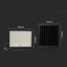 Projektor LED Solarny V-TAC 240W Pilot, AUTO, Timer, IP65 Czarny VT-240W 6400K 2600lm 2 Lata Gwarancji