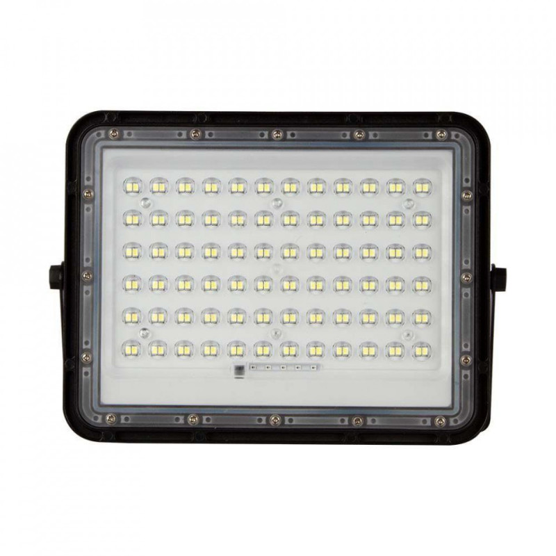 Projektor LED Solarny V-TAC 120W Pilot, AUTO, Timer, IP65 Czarny VT-120W 6400K 1200lm 2 Lata Gwarancji