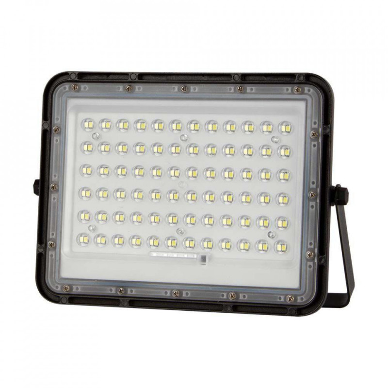 Projektor LED Solarny V-TAC 120W Pilot, AUTO, Timer, IP65 Czarny VT-120W 4000K 1200lm 2 Lata Gwarancji