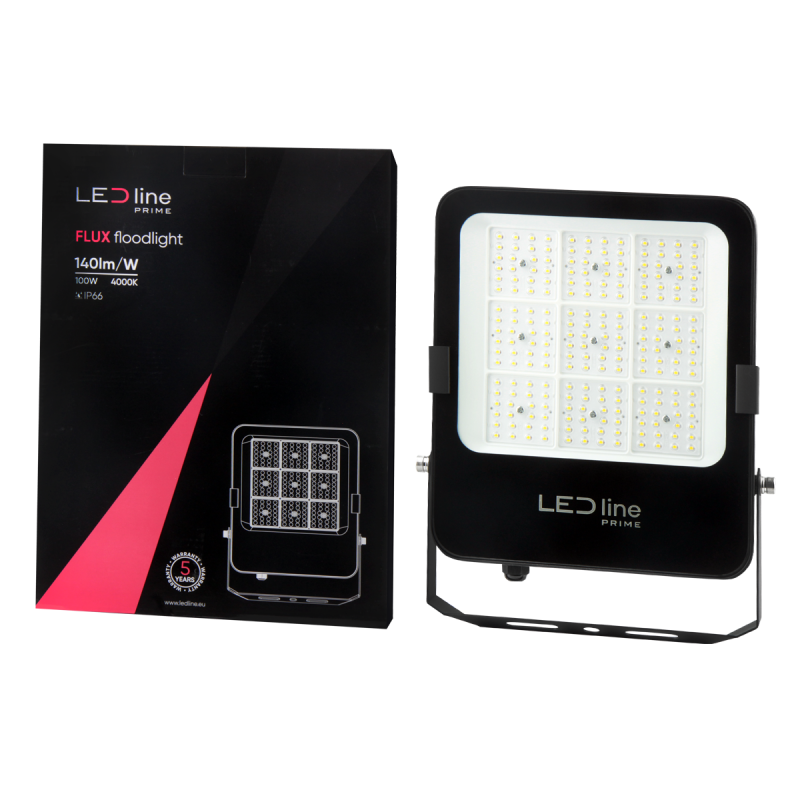 LED line PRIME FLUX floodlight 100W 4000K 140lm/W 120°