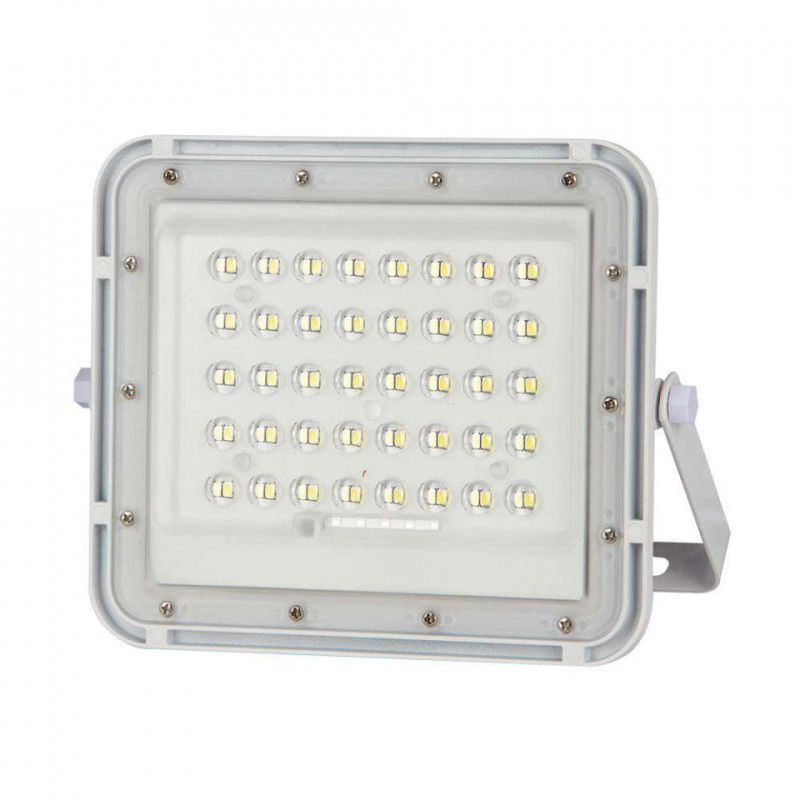 Projektor LED Solarny V-TAC 80W Pilot, AUTO, Timer, IP65 Biały VT-80W-W 4000K 800lm 2 Lata Gwarancji
