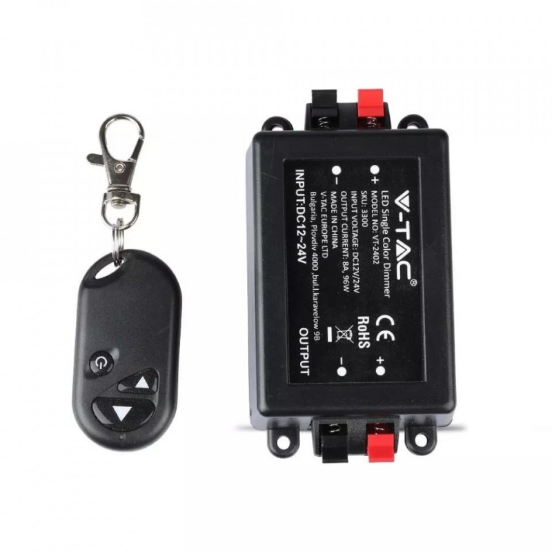 Ściemniacz Taśm LED 96W Jednokolorowych RF Radiowy V-TAC VT-4083
