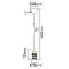 Oprawa Wisząca Bronz 2 Rings V-TAC VT-7999