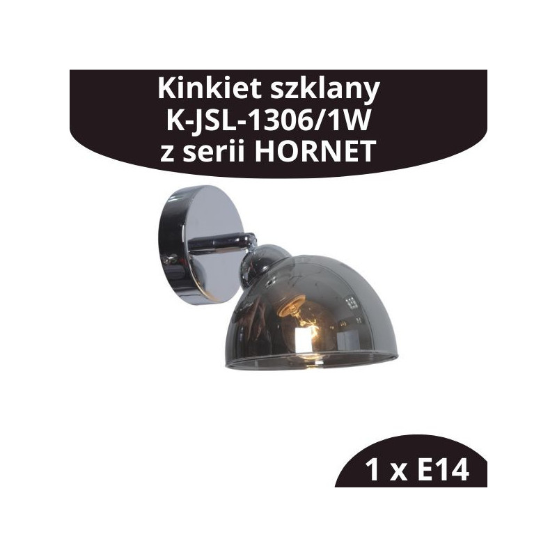 Kinkiet szklany K-JSL-1306/1W z serii HORNET E14