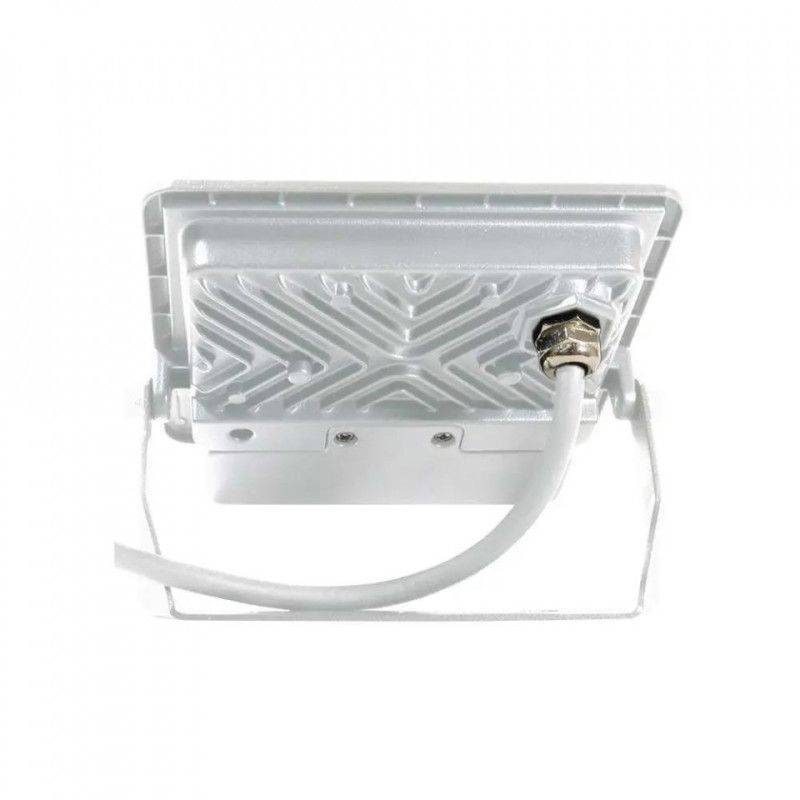 Projektor LED V-TAC 20W SAMSUNG CHIP Czujnik Ruchu Biały Przewód 1M VT-128S-1 3000K 1510lm 5 Lat Gwarancji