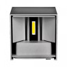 Kinkiet Ścienny 12W LED Góra/Dół Regulowany Szary IP65 4000K 1100lm