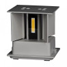 Kinkiet Ścienny 12W LED Góra/Dół Regulowany Szary IP65 4000K 1100lm