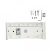 Oprawa Ścienna Góra/Dół V-TAC 8W LED Biała IP54 4000K 800lm VT-848