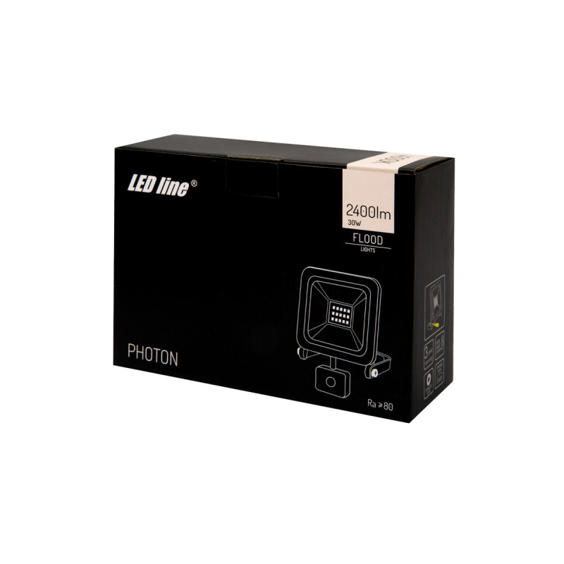 Naświetlacz LED line PHOTON 30W 2400lm 4000K z czujnikiem ruchu