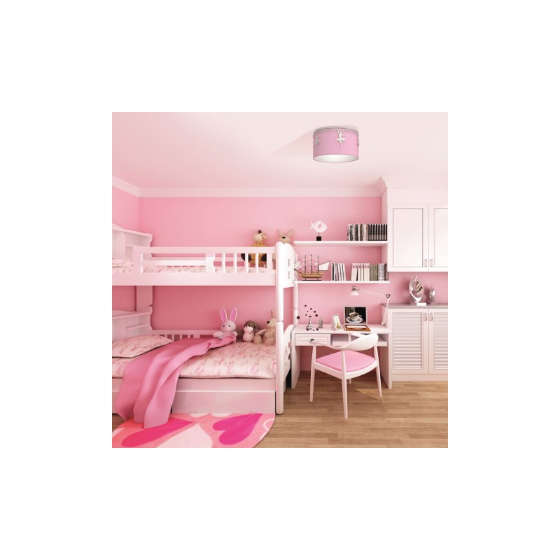Lampa sufitowa BALETNICA PINK 1xE27