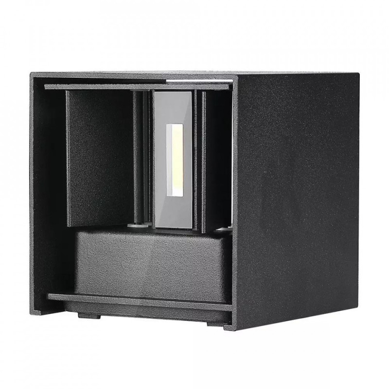 Kinkiet Góra/Dół  Czarny Kwadrat IP65 VT-759 3000K SKU 217078