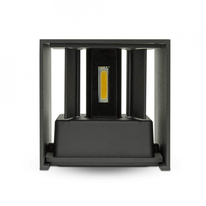 Kinkiet Góra/Dół  Czarny Kwadrat IP65 VT-759 3000K SKU 217078