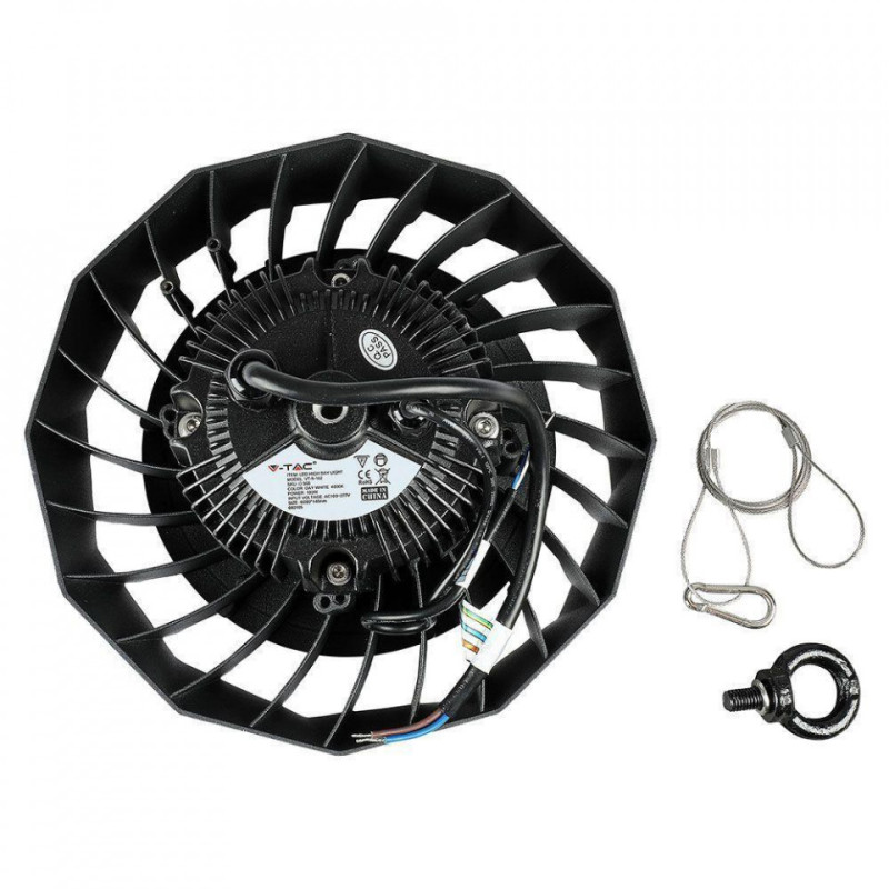 Oprawa LED High Bay V-TAC SAMSUNG CHIP&DRIVER 100W Czarna 120st 120lm/W VT-9-103 6000K 12000lm 5 Lat Gwarancji