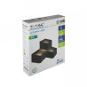 Kinkiet Ścienny V-TAC 9W LED Wall Light Czarny VT-709 4000K IP20 990lm