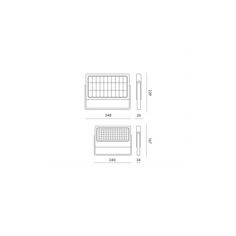 Naświetlacz SOLAR LED MHCS 10W barwa NEUTRALNA BIAŁA