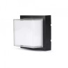 12W LED WALL LIGHT 4000K,BLACK -SQUARE