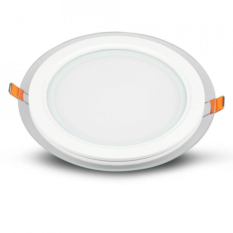 Panel LED V-TAC 12W LED Szkło Okrągły VT-1202G 4000K 840lm