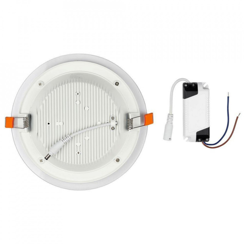 Panel LED V-TAC 12W LED Szkło Okrągły VT-1202G 4000K 840lm