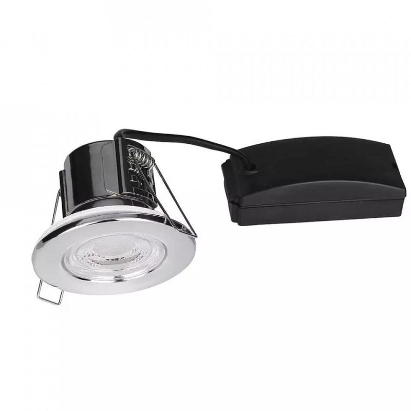 Oczko LED SAMSUNG CHIP 5W Hermetyczne IP65 Ściemnialne Chrom VT-885 3000K 500lm 5 Lat Gwarancji