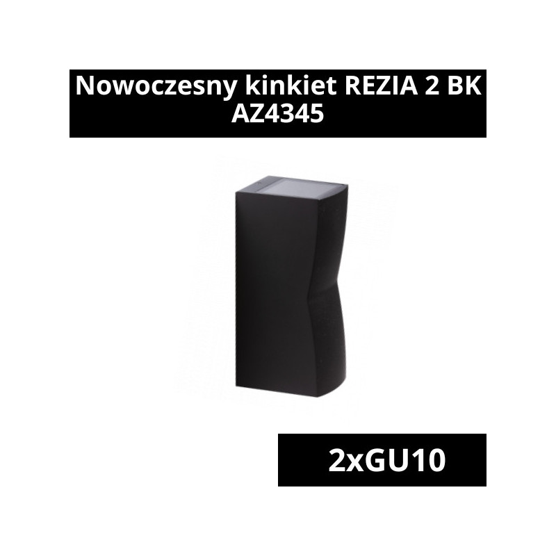 Nowoczesny kinkiet REZIA 2 BK AZ4345