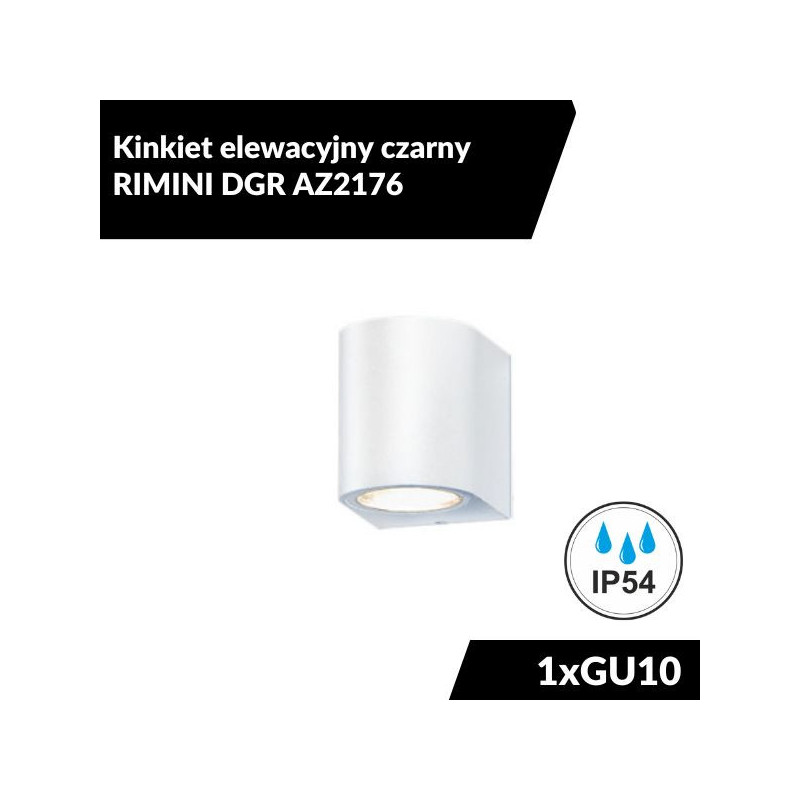 Kinkiet elewacyjny biały RIMINI WHITE