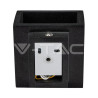 Kinkiet V-TAC BETON G9 LED Kwadrat Ciemny Szary IP20 VT-892