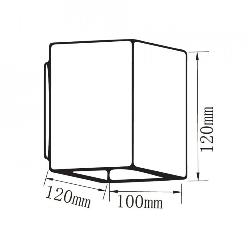 Kinkiet V-TAC BETON G9 LED Kwadrat Ciemny Szary IP20 VT-892