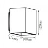 Kinkiet V-TAC BETON G9 LED Kwadrat Ciemny Szary IP20 VT-892