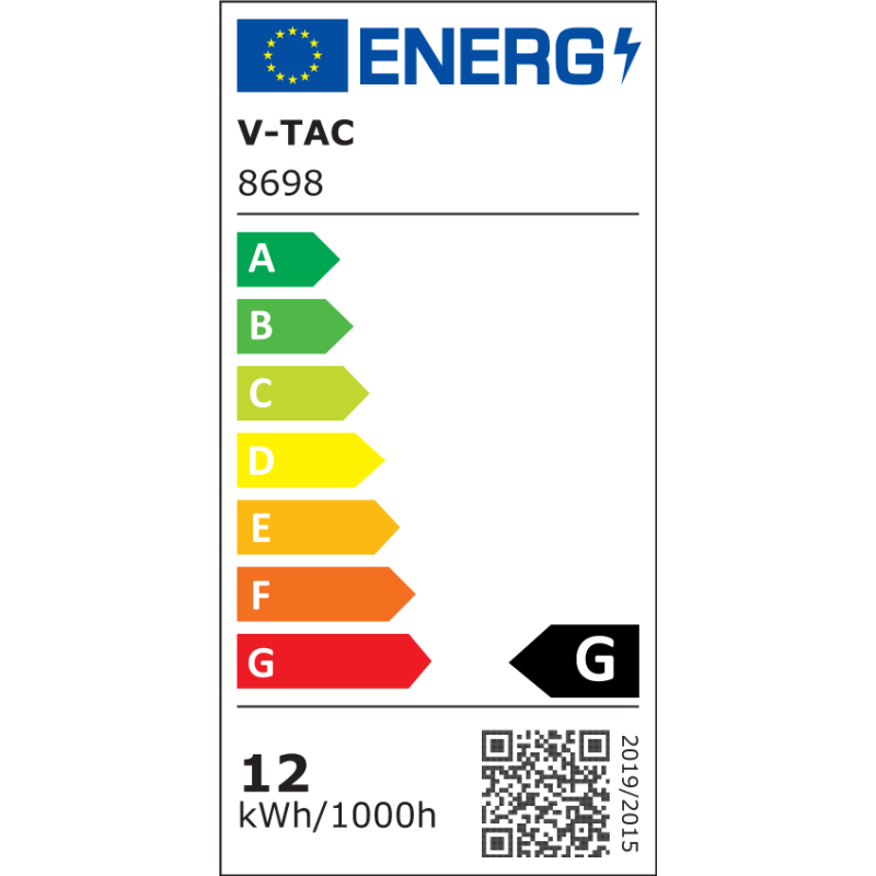 Słupek Ogrodowy V-TAC BETON 12W LED Ciemno Szary 495mm IP65 720lm VT-898