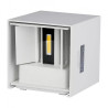 Kinkiet Góra/Dół Biały Kwadrat IP65 VT-759 3000K SKU 7079
