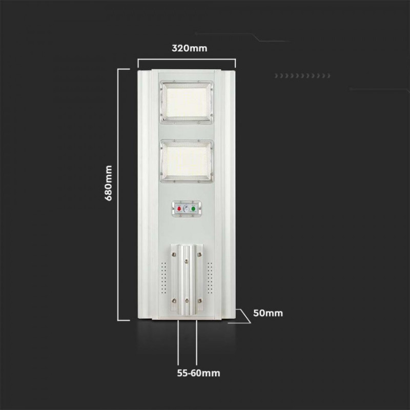 Oprawa Uliczna Solarna V-TAC 200W VT-20201 6400K 2300lm