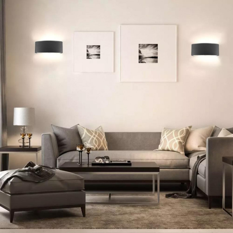 Oprawa Ścienna Góra/Dół V-TAC 8W LED Czarna IP54 VT-848 4200K 940lm