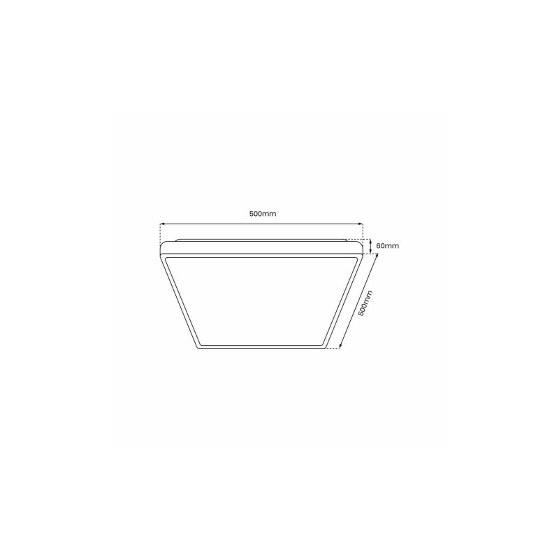 Plafon QUADRO GOLD 66W