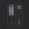 Oprawa Ogrodowa Słupek LED V-TAC Solarna 5W 2w1 VT-945 4000K 400lm
