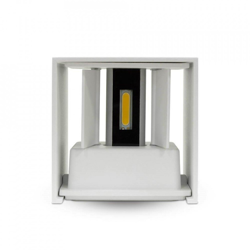 Kinkiet Góra/Dół  Biały Kwadrat IP65 VT-759 4000K SKU 217088