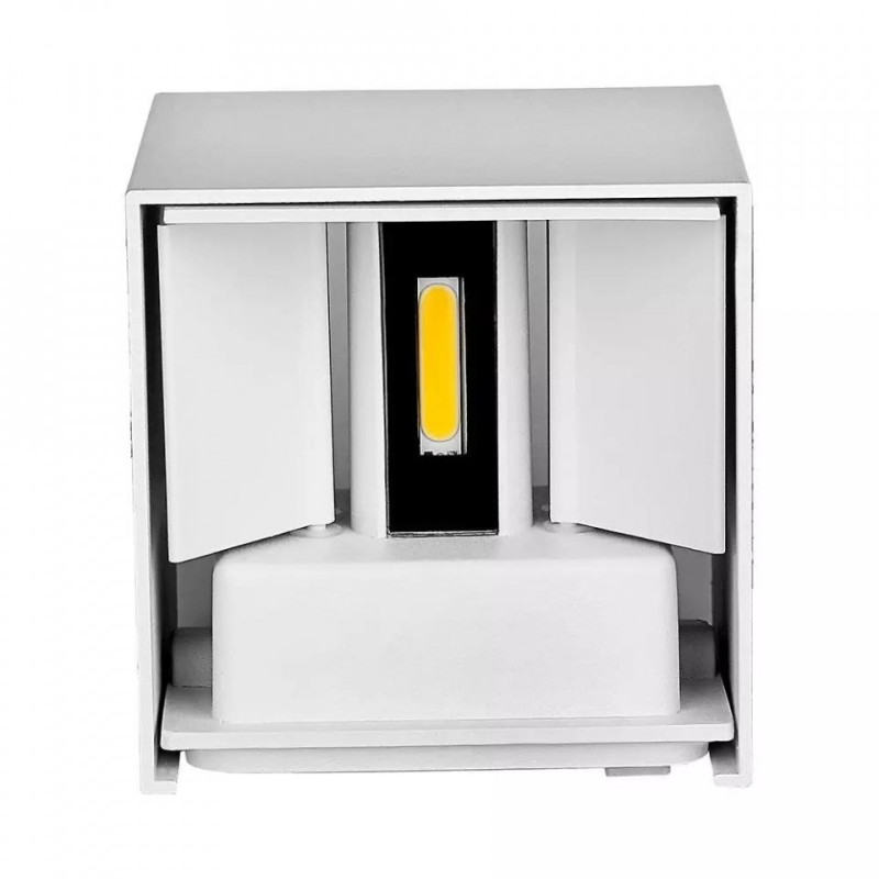 Kinkiet Góra/Dół  Biały Kwadrat IP65 VT-759 4000K SKU 217088