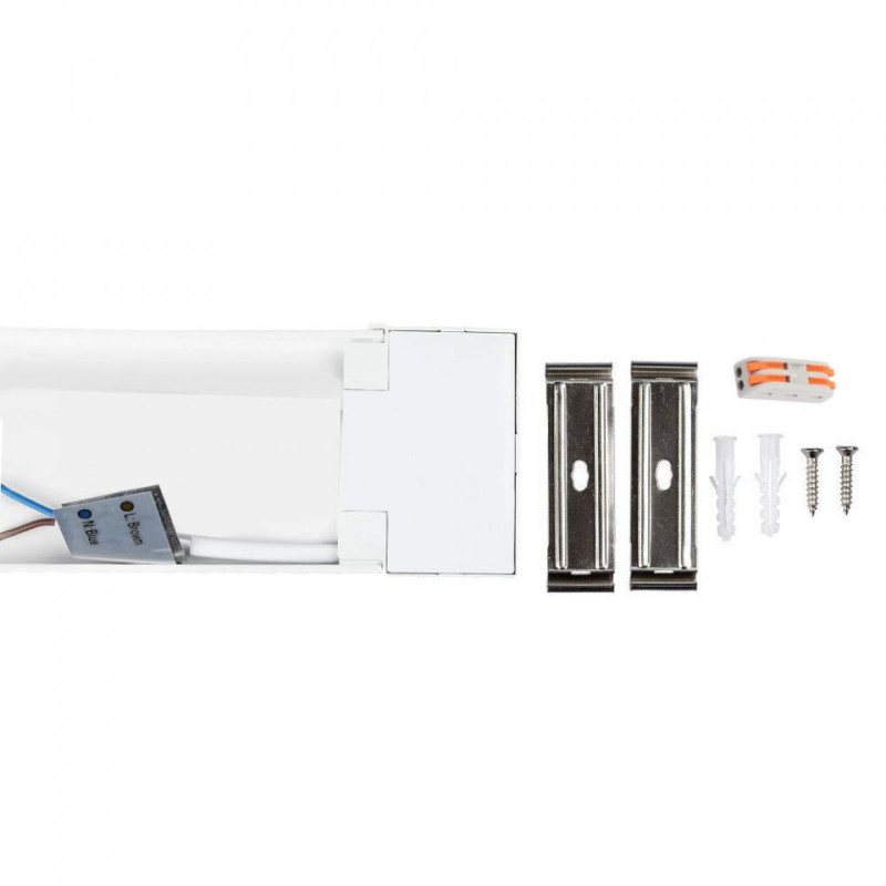 Oprawa V-TAC 20W LED Liniowa Natynkowa SAMSUNG CHIP 60cm 120lm/W VT-8-20 6400K 2400lm 5 Lat Gwarancji