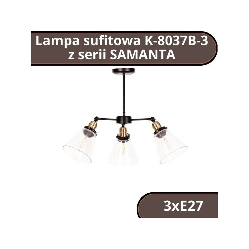 Lampa sufitowa K-8037B-3 z serii SAMANTA