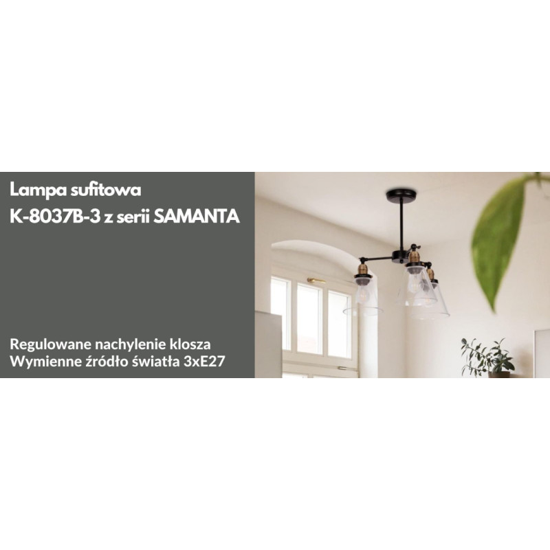 Lampa sufitowa K-8037B-3 z serii SAMANTA